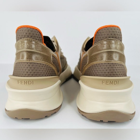 FENDI Flow FF Nylon Transparent Mix Media Logo Sneakers UK 11 - US 12 - EU 45 - Picture 5 of 14